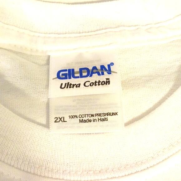 SAN DIEGO T-Shirt Sz 2XL WHITE Crewneck American Flag GRATEFUL Patriotic Flag - Picture 7 of 11